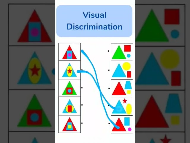 Visual Discrimination Worksheet for kids.
