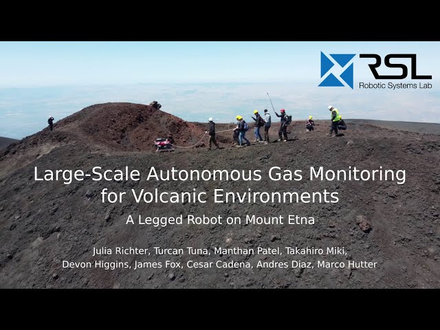 Large-Scale Autonomous Gas Monitoring for Volcanic Environments: A Legged Robot on Mount Etna