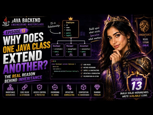 Why Does One Java Class Extend Another? The Real Reason Behind Inheritance 🤯 | Java Backend Ep. 13