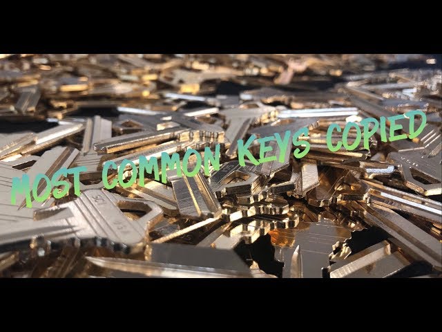 Most Common (non auto) Keys sold in a Locksmith Shop