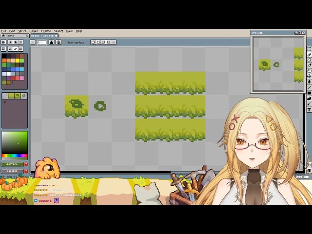 Tilemaps in Aseprite Saves you So Much Time while making Grass Tiles | Beginner Tutorial Pixel Art