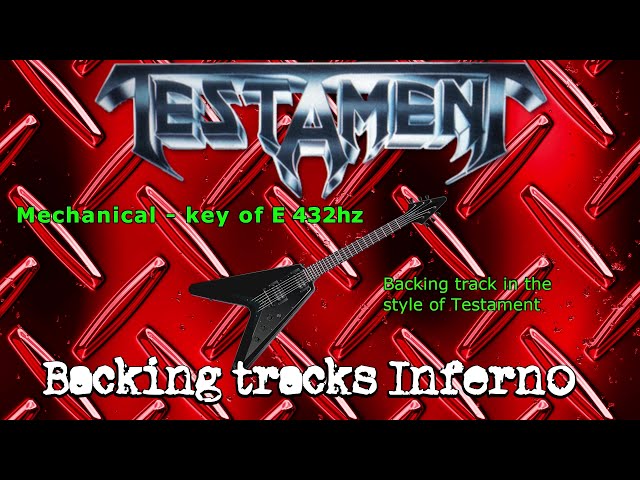 Thrash Metal backing track in E 432hz - Mechanical - Testament style