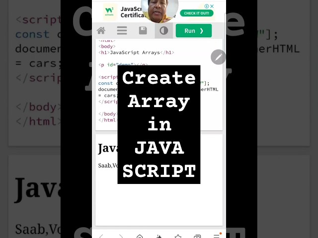 Create Array in JavaScript | JavaScript Tutorial #programmingwithrakesh