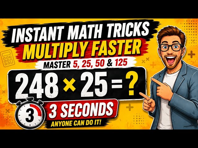 Multiply by 5, 25, 50 & 125 in Seconds | 4 Mental Math Tricks