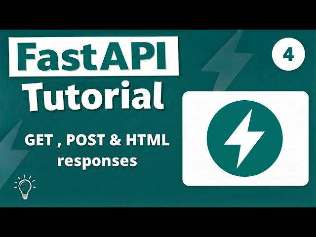 FastAPI Tutorial #4 - GET, POST HTTP Methods & HTML Responses [2026]