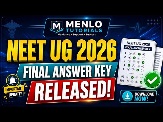👉NEET UG 2026 FINAL ANSWER KEY | Code: 50/60/70/80  #neet #neet2026 #neetug2026