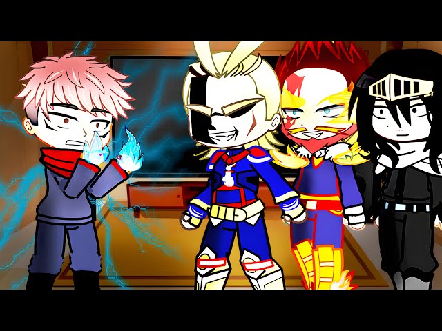Pro Heroes React To Yuji Itadori as New Student // Gacha React
