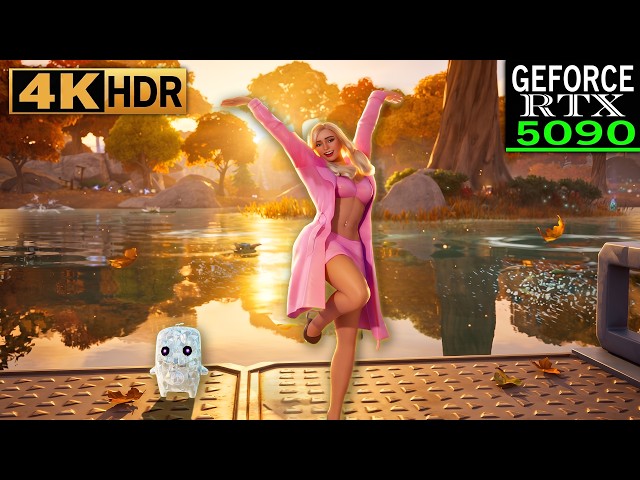 Fortnite (RTX 5090) Zero Build 4K HDR Gameplay | Skin Addison Rae