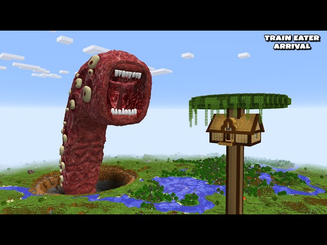 SURVIVING FROM TRAIN EATER in Minecraft Part 5 - Gameplay