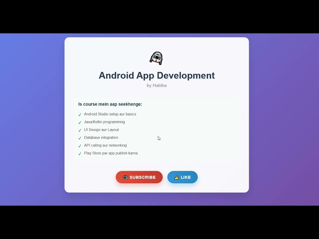 Android App Development Course for Beginners | Lecture 1 | Complete Roadmap (Urdu/Hindi)