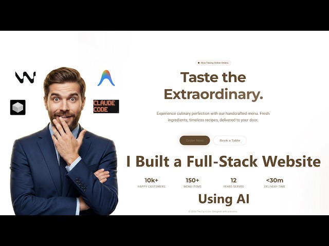 I Built a Full Stack Website Using ONLY AI (Cursor, Windsurf & Bolt) - No Code Needed