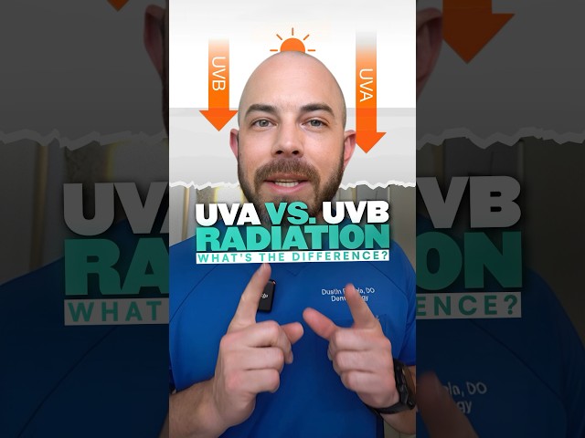 What is the difference between UVA and UVB rays? Derm explains! #uva #uvb