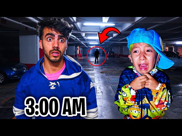 EXPLORE MY BUILDING AT NIGHT WITH MY NEIGHBORS! *horror*