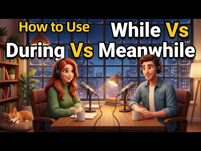 How to Use WHILE, DURING, and MEANWHILE in Everyday English | Daily English Conversations
