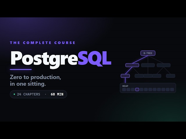 PostgreSQL: The Complete Course (Zero to Production)
