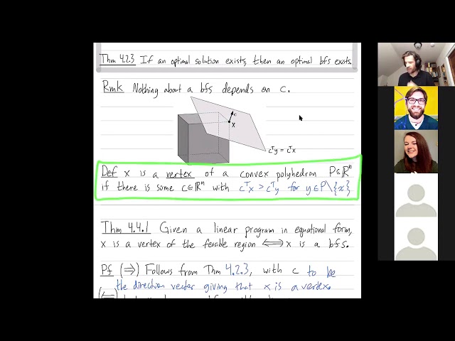 Linear Programming 16: Basic feasible solutions - Geometry