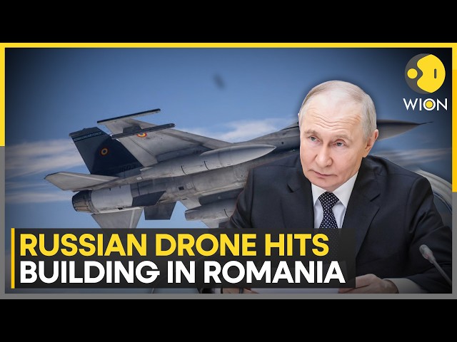 Russian Drone Hits Building In Romania Amid Ukraine War Tensions | WION News