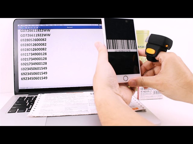 Netum NT-R2/R3, 1D, QR code scanner, Bluetooth/Wireless support IOS system, Android system, PC