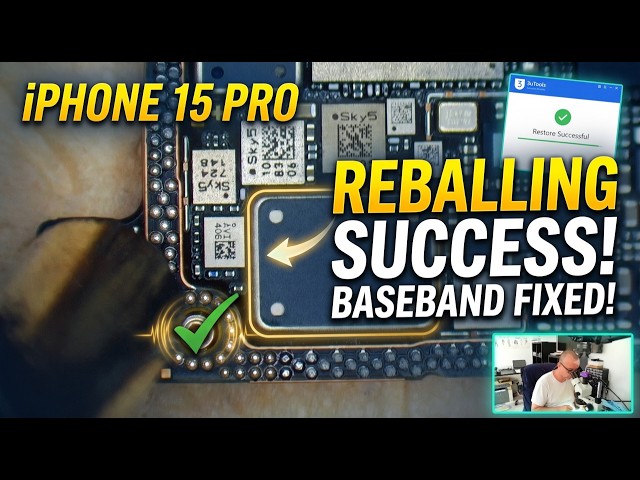 iPhone 15 Pro No IMEI / Won't Activate? Motherboard Split & Reballing Guide