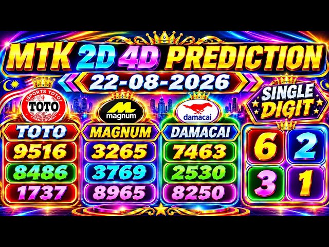 22-08-2026 MTK 4D CHART TODAY | Magnum Sports Toto Kuda Prediction Today | MTK 4D WIN PROOF INSIDE