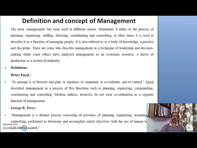 Principles of Management Module 1 Lecture 1 Exposition POM BBA 1st Semester