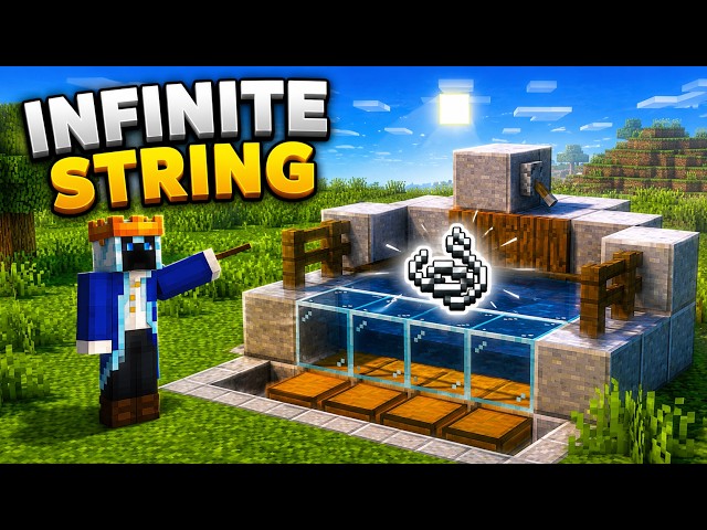 Minecraft Infinite String Farm! 🔥 Get Unlimited String Easily