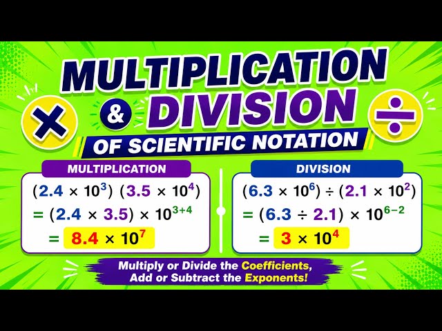 Scientific Notation: Division and Multiplication