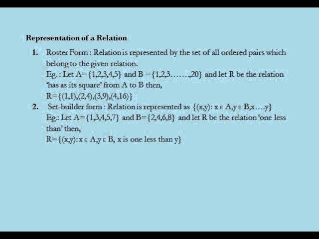 Class 12 Maths Relations and Function