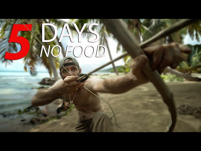5 Days SOLO Survival Challenge on a Remote Island with NO FOOD!