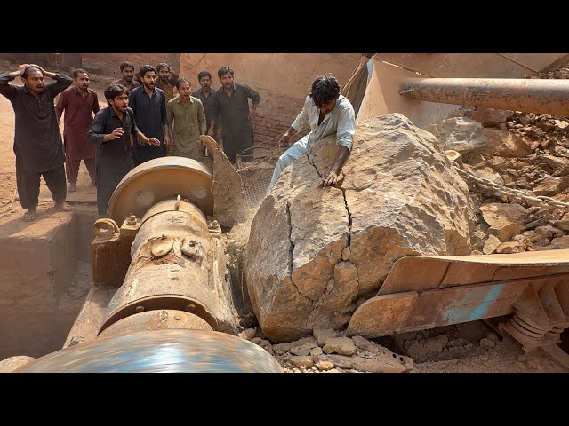 The Best Rock Crusher Stone Crusher Machine Working PLAYING with GIANT Rocks Asmr Quarry Crushing 🪨