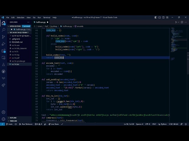 DSA project: HUFFMAN Coding Video 3(code)