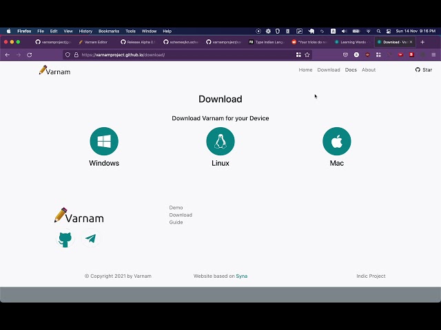 Varnam Input Method for Mac