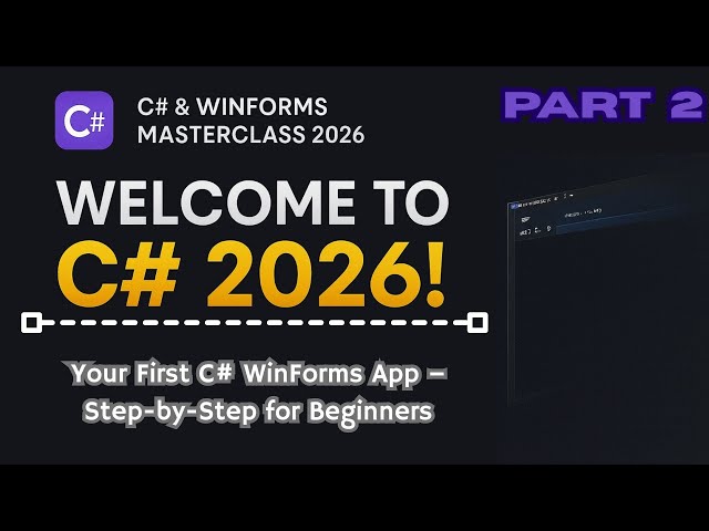 Your First C# WinForms App – Step-by-Step for Beginners