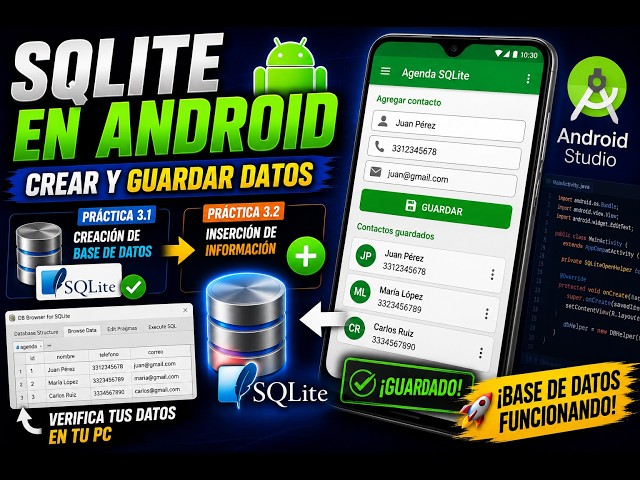 🧠 Tu primera Base de Datos SQLite en Android Stud