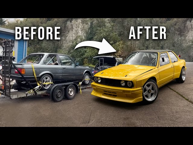 BUILDING A BMW E30 IN 15 MINUTES!!