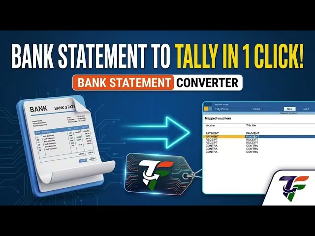 How to Convert Bank Statement PDF to Tally (XML & Excel) in 1 Click | TaxFetch Tool Tutorial.