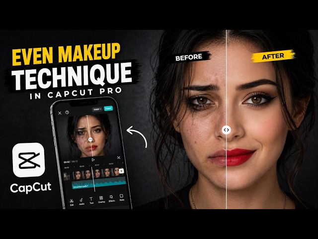 How to EVEN MAKEUP in CapCut video editing