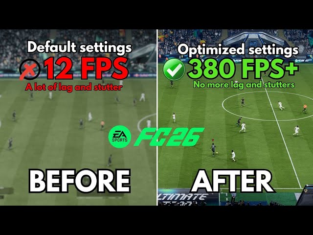 BEST FC 26 PC SETTINGS TO FIX FPS STUTTERS, LAG, AND DELAY!