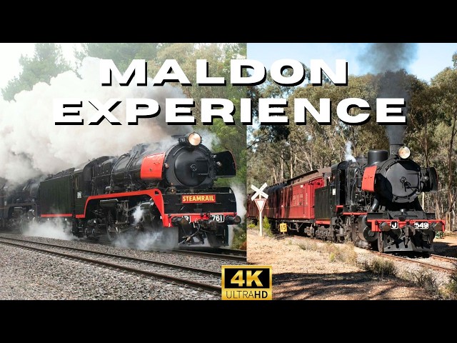 Steamrail Victoria's Maldon Experience! Documentary! (4K) R761 R711 J549