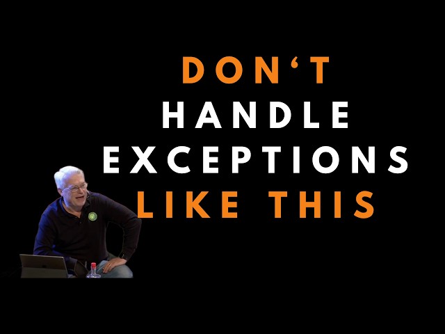 The right way to handle exceptions in code -  Uncle Bob