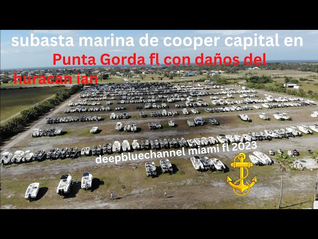 CIENTOS DE BOTES EN SUBASTA POR DAÑOS DEL HURACANE IAN