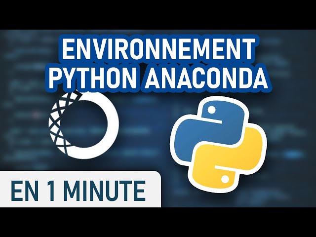 Create a Python environment with Anaconda
