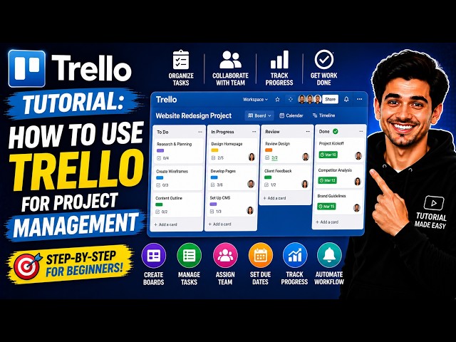 Trello Tutorial: How to Use Trello for Project Management | Beginner’s Guide