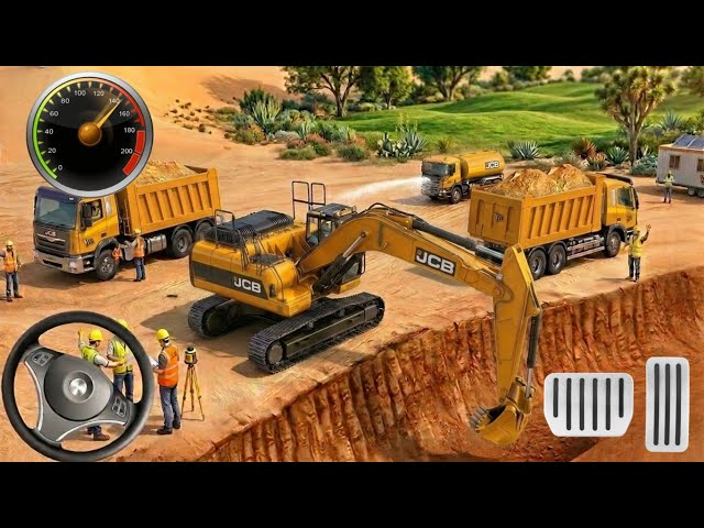 City Road  Building Construction Games  Heavy Machines  Jcb Driving simulator Android Gameplay #222 