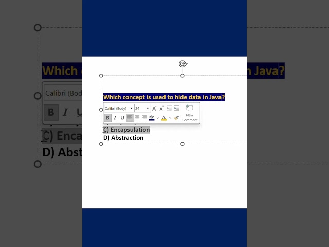 OOP MCQ (Encapsulation) #java #javaprogramming #oop