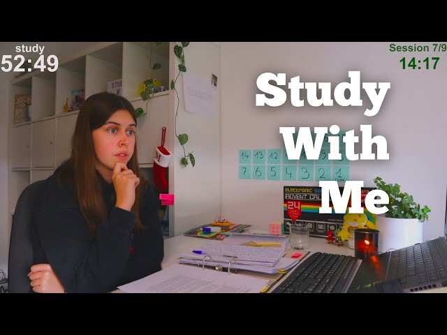 LIVE 10 HOURS Study With Me (60 min study + 5 min break)