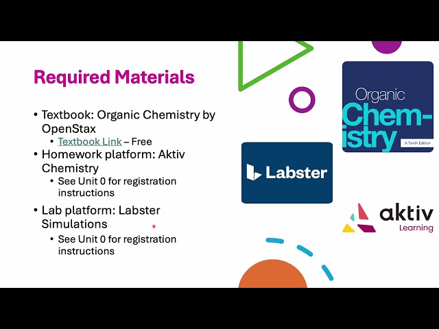 CHEM 2423 Course Orientation