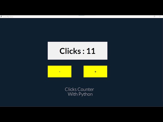 Click counter GUI application project using Python tkinter || in Urdu,Hindi || Coderomantor