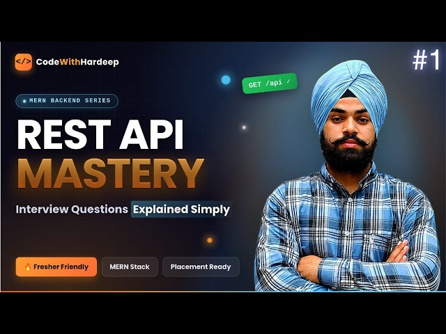 REST API Explained for Interviews | Full Roadmap & Series Intro #RESTAPI #MERNStack