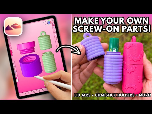 How to Make Custom Screw-On Parts for 3D Printing Business | Nomad Sculpt Tutorial